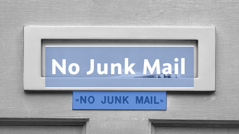 No Junk Mail